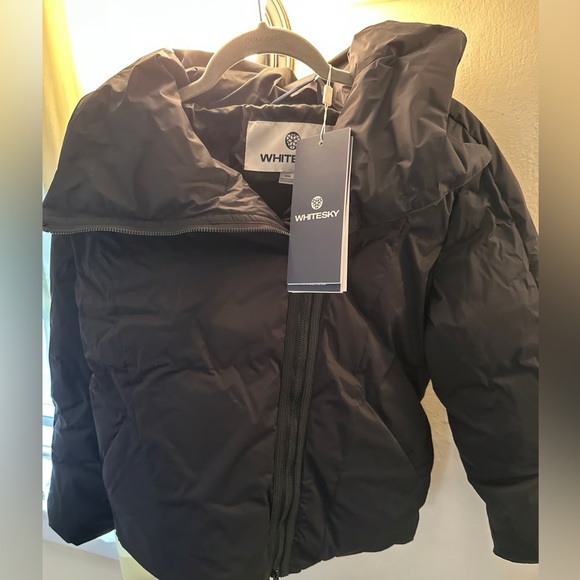 Women's Black DOWN Filled Ski Jacket NWT - Picture 8 of 15